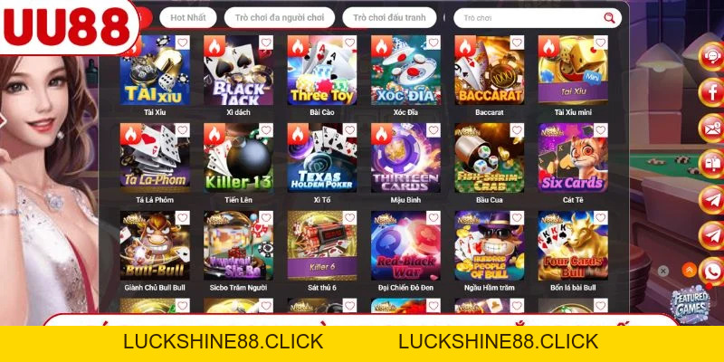 Game Bài UU88 - Sảnh Cược Uy Tín, Tỷ Lệ Thưởng Hấp Dẫn