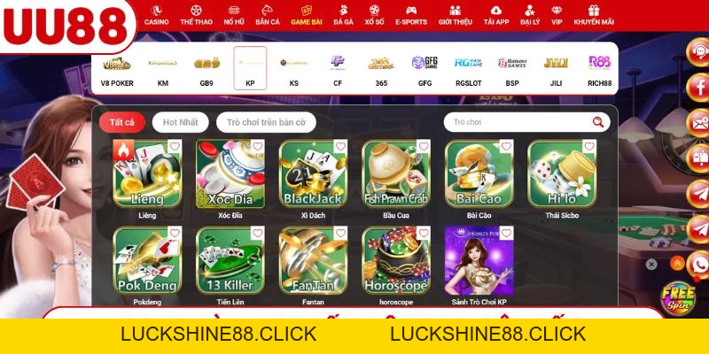 Game Bài UU88 - Sảnh Cược Uy Tín, Tỷ Lệ Thưởng Hấp Dẫn